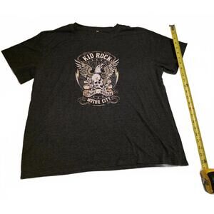 Kid Rock Motor City Detroit Michigan Graphic T-Shirt Size 2XL Women's